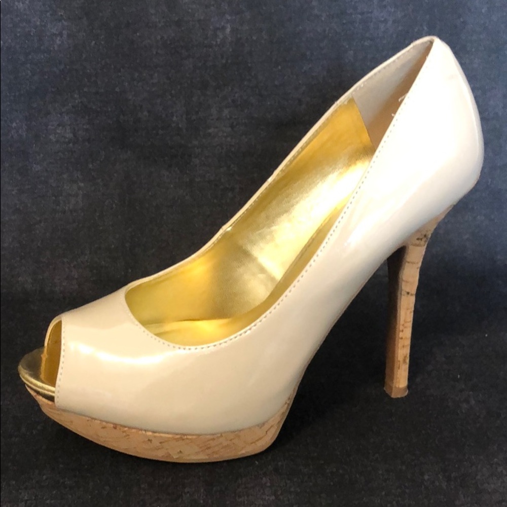 Guess peep toe heels